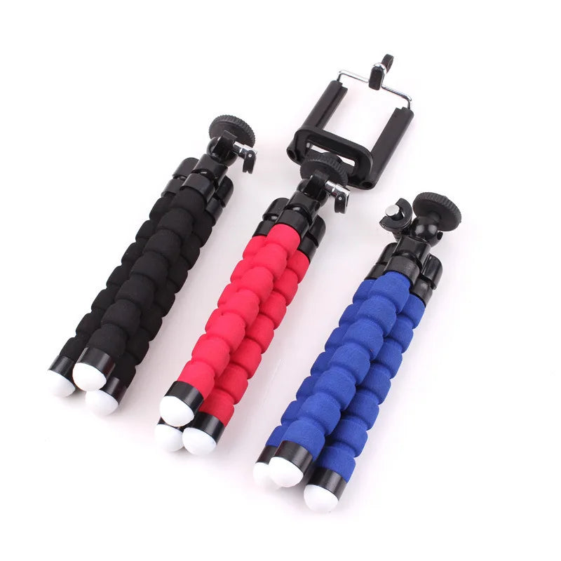 Mini Sponge Mobile Phone Camera Holder Tripod Stand for Phone 360 Degree Lazy Holder Clip Action Camera Tripod
